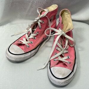Chuck Taylor All Star Canvas High Top Shoe Pink Women’s 8